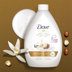 img 2 attached to 🧼 Dove Pampering Care Hand Wash: Clean & Soften Hands with Shea Butter & Warm Vanilla; Removes Dirt and Germs; 34 oz, Pack of 3