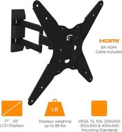 📺 ematic full motion articulating wall mount kit for tvs ranging from 17 to 55 inches, includes a 6-foot hdmi cable logo