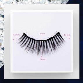 img 1 attached to 👁️ Arishine Magnetic Eyelashes with Eyeliner - Luxury Multi-layered Effect, Natural Look Faux Mink Lashes for Girls - 5 Pairs