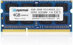 img 4 attached to Royemai 4GB DDR3 8500 PC3-1066MHz SODIMM RAM for Late 2008-2010 MacBook, MacBook Pro, iMac, Mac Mini