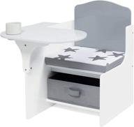 🪑 milliard chair desk: stylish grey children activity playset with storage bin - perfect furniture for kids logo