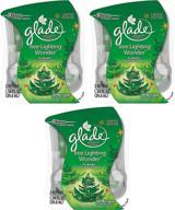 glade plugins winter collection 2017 - tree lighting wonder scented oil refill - 2 count refills per package - pack of 3 packages logo