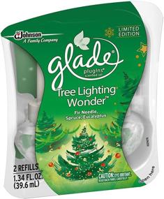 img 1 attached to Запаховое масло для увлажнителя воздуха Glade Plugins Winter Collection 2017 - Tree Lighting Wonder - заполняющее масло для аппаратов с ароматизатором - 2 штуки в упаковке - упаковка из 3 штук.