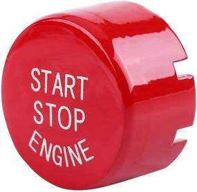 img 3 attached to 🚗 Enhanced Car Engine Start Button: Push Switch One-Button Start Fitment for F30 G/F Disk Bottom with Start&Stop (Red)