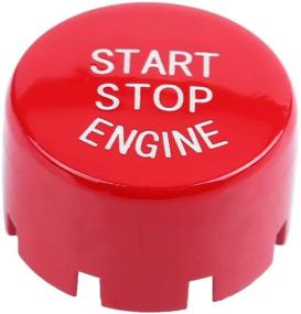 img 1 attached to 🚗 Enhanced Car Engine Start Button: Push Switch One-Button Start Fitment for F30 G/F Disk Bottom with Start&Stop (Red)