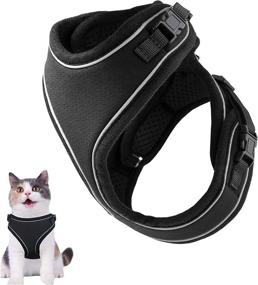 img 4 attached to Mudinpet Harness Adjustable Reflective Comfortable Cats