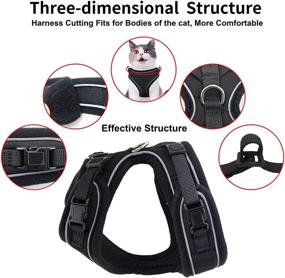 img 3 attached to Mudinpet Harness Adjustable Reflective Comfortable Cats