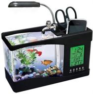 mini lamp desktop aquarium clock logo