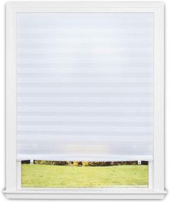 img 4 attached to 🔳 Redi Shade Light Filtering Pleated Fabric Shade, 36x72 - 1 Pack, White