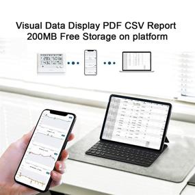 img 3 attached to UbiBot WS1 Pro: WiFi Temperature Sensor with Alerts & Remote 🌡️ Monitoring - Wireless Thermometer Hygrometer & Temperature Data Logger, IFTTT Compatibility (2.4GHz WiFi)