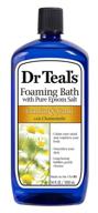 relax with dr teal's chamomile foaming bath - 34 fluid ounce logo