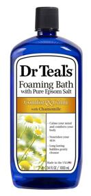 img 4 attached to Relax with Dr Teal's Chamomile Foaming Bath - 34 Fluid Ounce