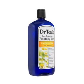 img 2 attached to Relax with Dr Teal's Chamomile Foaming Bath - 34 Fluid Ounce