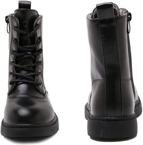 img 1 attached to 👢 DADAWEN Waterproof Outdoor Boys' Lace-Up Shimmer Boots