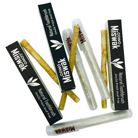 img 3 attached to 🌿 GOWO 3 Pack Miswak Sticks and Holders - Natural Teeth Whitening Kit - Herbal Teeth Whitener and Breath Freshener - No Toothpaste Required - Eco-friendly Toothbrush Set (Includes 3 Sticks and 3 Holders)