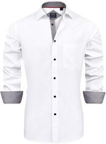 img 2 attached to 👔 Alimens Regular Fit Wrinkle Resistant Gentle Shirts