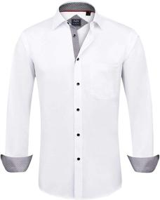 img 4 attached to 👔 Alimens Regular Fit Wrinkle Resistant Gentle Shirts