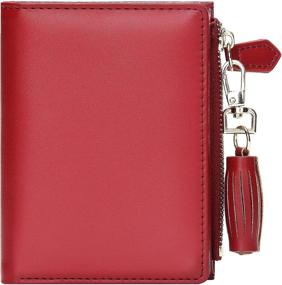 img 4 attached to 👛 FEITH FELLY Women's Bifold Wallet with Zipper - Handbags and Wallets