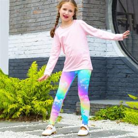 img 3 attached to 🧜 Stretchy Mermaid Leggings for Girls - Nidoul Tights