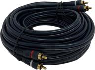 high-quality imbaprice 2rca male to 2rca male home theater audio cable - 25 feet - black: enhance your sound system! logo