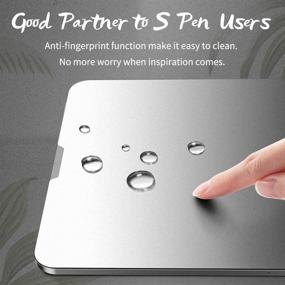 img 1 attached to Junfire Paperfeel Screen Protector for Galaxy Tab S8 Plus 2022/S7 FE 2021/S7 Plus 2020, Matte Anti-Glare Paper Texture Film for 12.4 Inch Screens, S-Pen Compatibility
