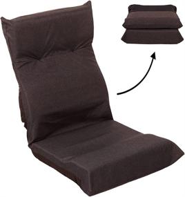 img 4 attached to 🎮 FLOGUOR Ergonomic Floor Gaming Chair: Multi-Angle Adjustable Floor Lounger Sofa for Comfortable Gaming - Factory Price (Coffee)