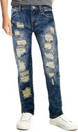 👖 ray skinny distressed stretch boys' jeans – ultimate fusion of style and comfort! logo
