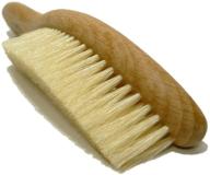 valentino garemi traditional hat cleaning brush - remove dust, stains, rain spots, and sweat marks with genuine boar hair (white bristles) logo