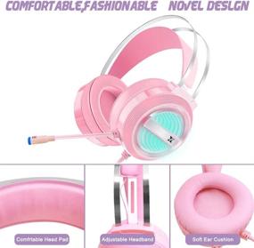 img 3 attached to Dland Changeable Isolations Headphones Control Pink