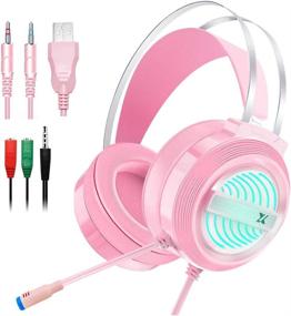 img 4 attached to Dland Changeable Isolations Headphones Control Pink
