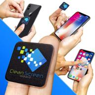 📱 microfiber screen cleaner sticker - convenient cleaning for cell phone, iphone, samsung & small electronic devices - touch, tech gadgets - stocking stuffers & gift ideas logo