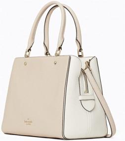 img 3 attached to 👜 Stylish and Functional: Kate Spade Leila Medium Triple Compartment Satchel Crossbody Bag Purse Handbag