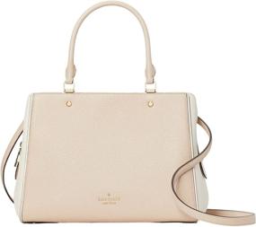 img 4 attached to 👜 Stylish and Functional: Kate Spade Leila Medium Triple Compartment Satchel Crossbody Bag Purse Handbag