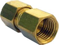 lasco 17-6751 1/4-inch female flare 🔩 by 1/4-inch compression brass adapter: perfect plumbing connector logo