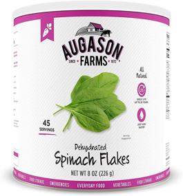 img 4 attached to 🥦 Nutritious and Convenient: Augason Farms Dehydrated Spinach Flakes - 8 oz No. 10 Can