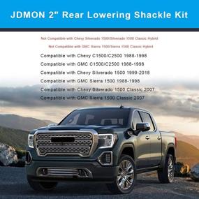 img 3 attached to 🚗 JDMON Lowering Suspension Shackles Compatible with 1988-1998 Vehicles