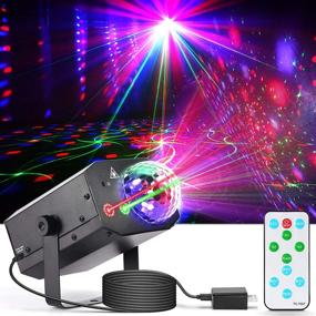 img 4 attached to Vibrant Party Lights Disco Ball: Sound Activated DJ LED Stage Light Projector with Remote Control - Ideal for Xmas Club Bar Parties, Weddings, and Home Decor