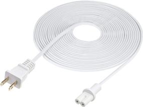 img 3 attached to 🔌 Vebner 2-Pack 20ft Power Cord for Sonos Five, Play 5 Speakers, Beam, Arc, Amp (Extra Long, White)