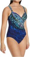 👙 flattering and figure-enhancing miraclesuit women's swimwear: siren one piece swimsuit with tummy control and underwire bra logo