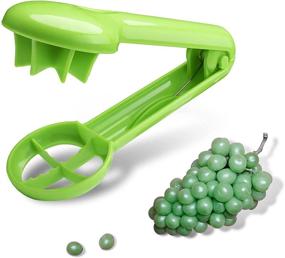 img 2 attached to 🍇 Zlehome Green Grape Cutter for Kids - Safely Slice Grapes, Cherry Tomatoes, Baby Tomatoes, and Strawberries - Fruit and Vegetable Salad Slicer, Kitchen Gadget, Bladeless Safety Design