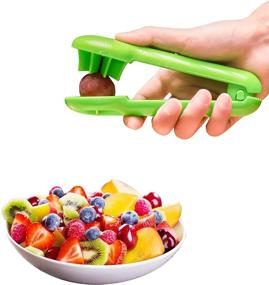 img 3 attached to 🍇 Zlehome Green Grape Cutter for Kids - Safely Slice Grapes, Cherry Tomatoes, Baby Tomatoes, and Strawberries - Fruit and Vegetable Salad Slicer, Kitchen Gadget, Bladeless Safety Design