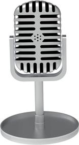 img 4 attached to 🎤 All7s Vintage Toy Microphone Prop with Stand - Retro Microphones for Costume & Role Play: A Charming Antique Prop Mic for Singing and Enhancing Game Nights