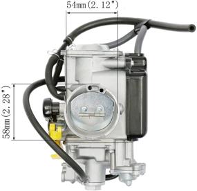 img 1 attached to Карбюратор ATV Carb для Honda Sportrax TRX400 и FourTrax TRX400 - модели замены 2001-2015 гг. и 1999-2008 гг. с номерами деталей 16100-HN1-A43 и 16100-HN1-013.