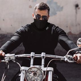 img 1 attached to 🚴 Sun UV Dust Protection Motorcycle Face Mask Biker Neck Gaiter Bandana Balaclava Running Ski Face Cover Scarf