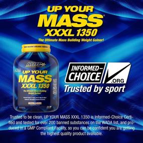 img 1 attached to 💪 Massive Muscle Gains with MHP UYM XXXL 1350 Weight Gainer - Cookies & Cream Flavor, 50g Protein, High Calories, 11g BCAAs, 6lb Size