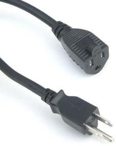 img 3 attached to RiteAV - 2 Feet Power Extension Cord: Versatile Indoor & Outdoor Use