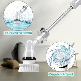 img 3 attached to 🧼 ACRIMAX Electric Spin Scrubber: Efficient Cordless Floor Scrubber for Bathroom and Kitchen