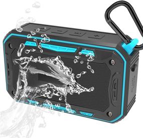 img 4 attached to 🚲 Jindowine Portable Bluetooth Bike Speaker: Powerful 6W Bass, IP67 Waterproof, TF Card Slot & Bicycle Mount - Blue