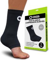 👣 ultimate support and comfort: women's ankle brace compression sleeve logo
