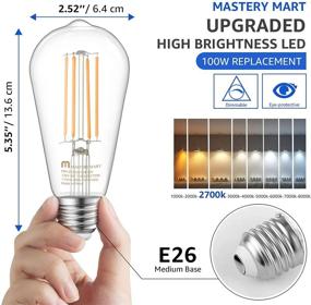 img 3 attached to 💡 Комплект Mastery Dimmable Decorative Filament: ваша идеальная осветительная система